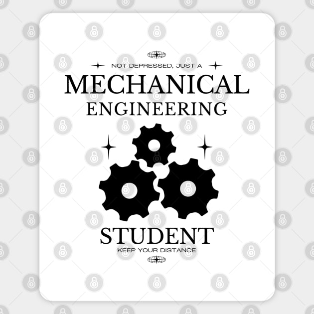 Mechanical Engineering Student - White Version - Engineers Magnet by Millusti